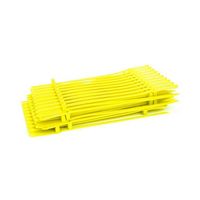 lacres de plastico amarelo